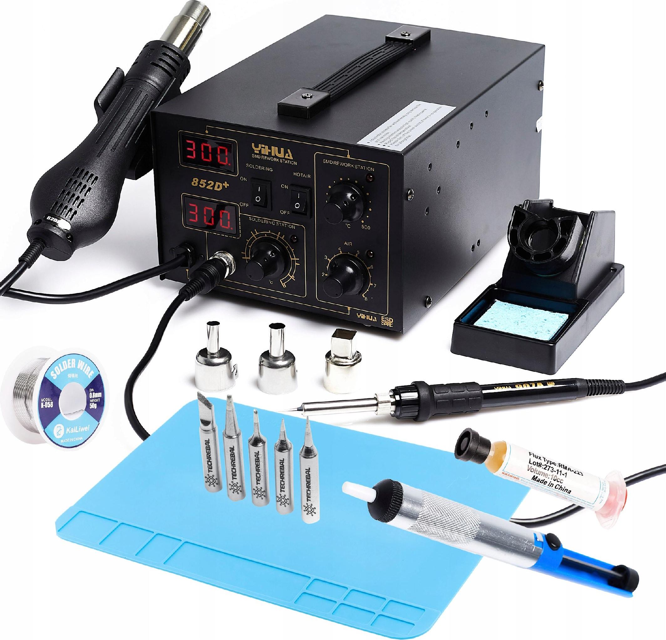 Techrebal Stacja 2w1 YIHUA 852D+ +KIT23