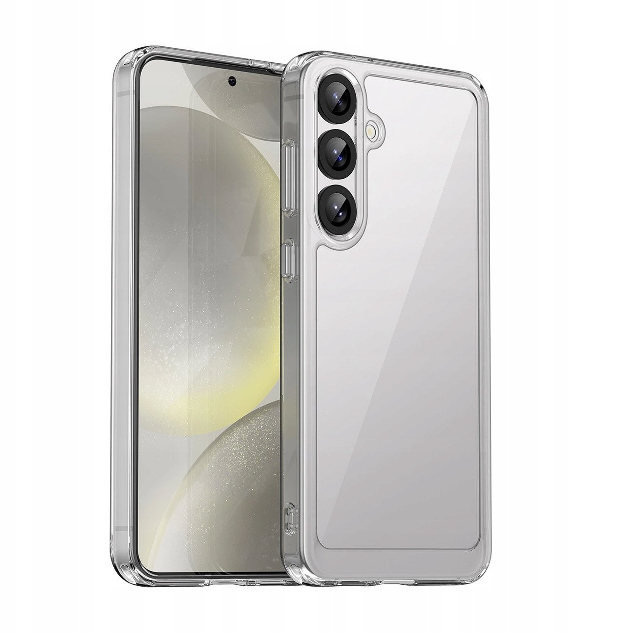 Etui silikonowe Outer Space Case z żelową ramką do Samsung Galaxy S25+ - przezroczyste