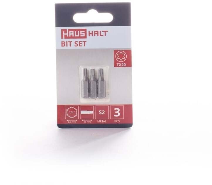 SCREWDRIVER BIT TX20X25MM 3PCS