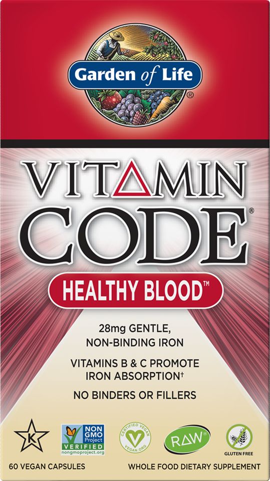 Garden of Life Garden of Life - Vitamin Code, Zdrowa Krew, 60 vkaps