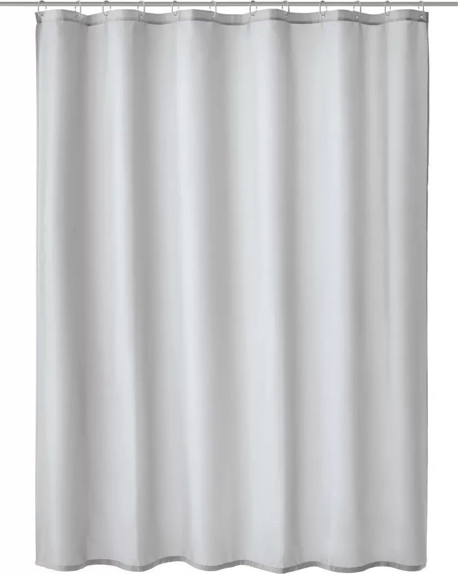 Kleine Wolke Kleine Wolke Kito Tekstylna Zasłona prysznicowa szara 240x180 cm