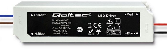 Qoltec Zasilacz LED Driver 36W 3A (50941)