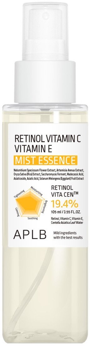 APLB Retinol Vitamin C Vitamin E mist essence rozświetlająca esencja w mgiełce 105ml