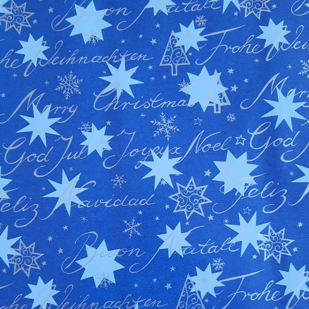 Papier niebieski do prezentów 70cmx2m 22m70