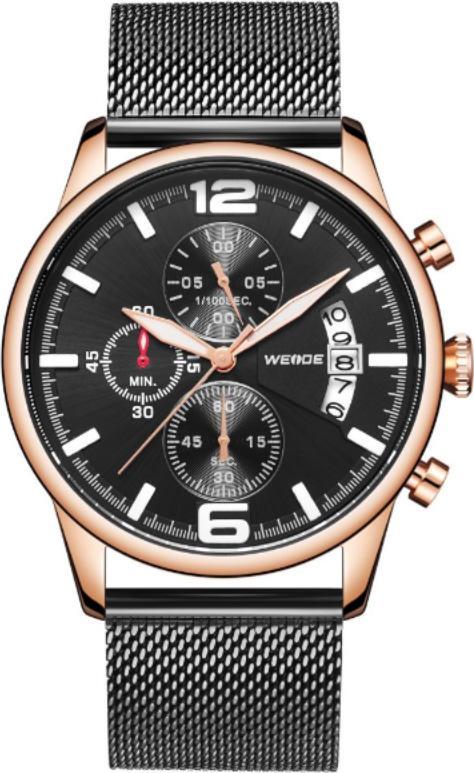 Zegarek Weide Zegarek męski WEIDE WD011 czarny rg Chronograf