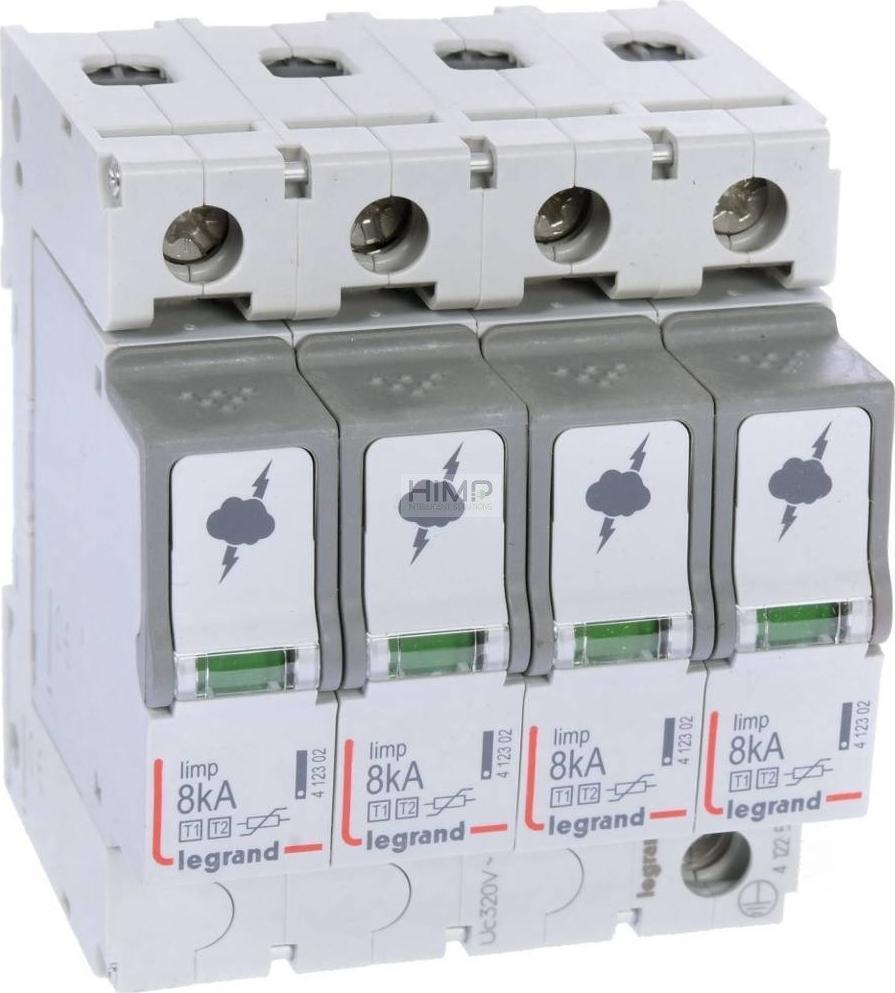 Legrand Ogranicznik przepięć B+C 4P 8kA 1,3kV ON 300 Legrand 412253
