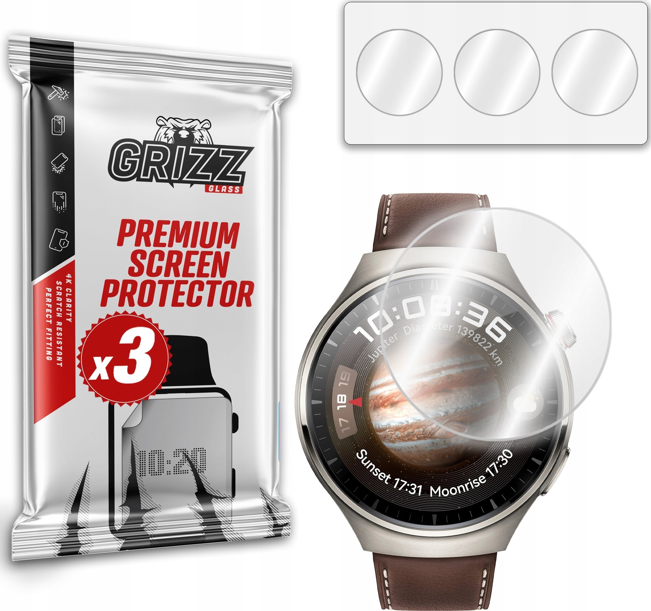 GrizzGlass Folia hydrożelowa GrizzGlass Hydrofilm Huawei Watch 4 Pro