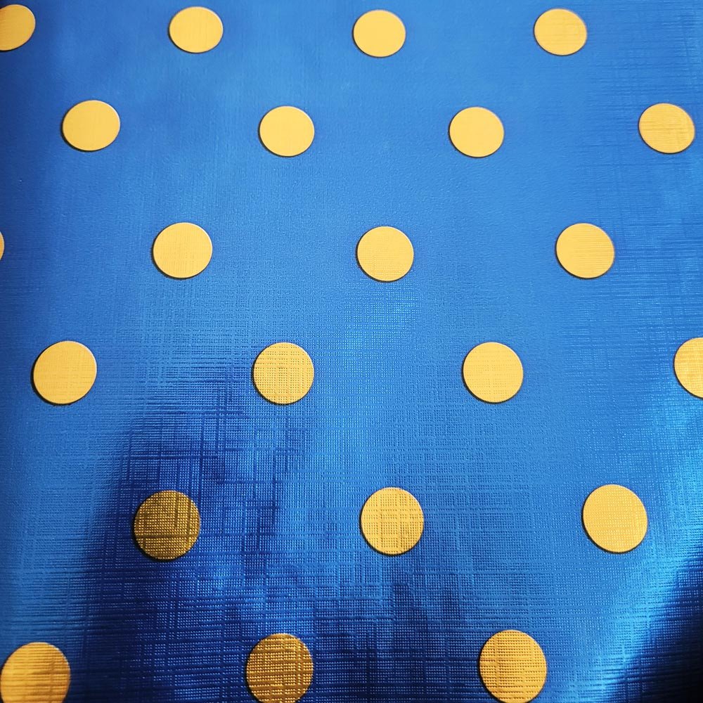 Papier świąteczny do pakowania 57cmx2m 2m593 granatowy kropki