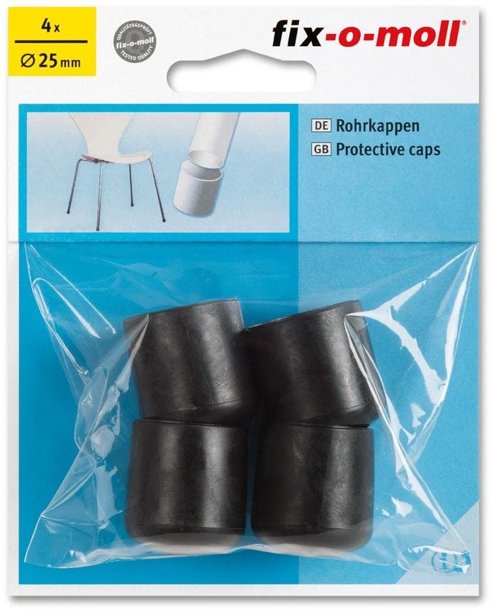 TIP CHAIR LEG 3566525 D25 BLACK 4PCS