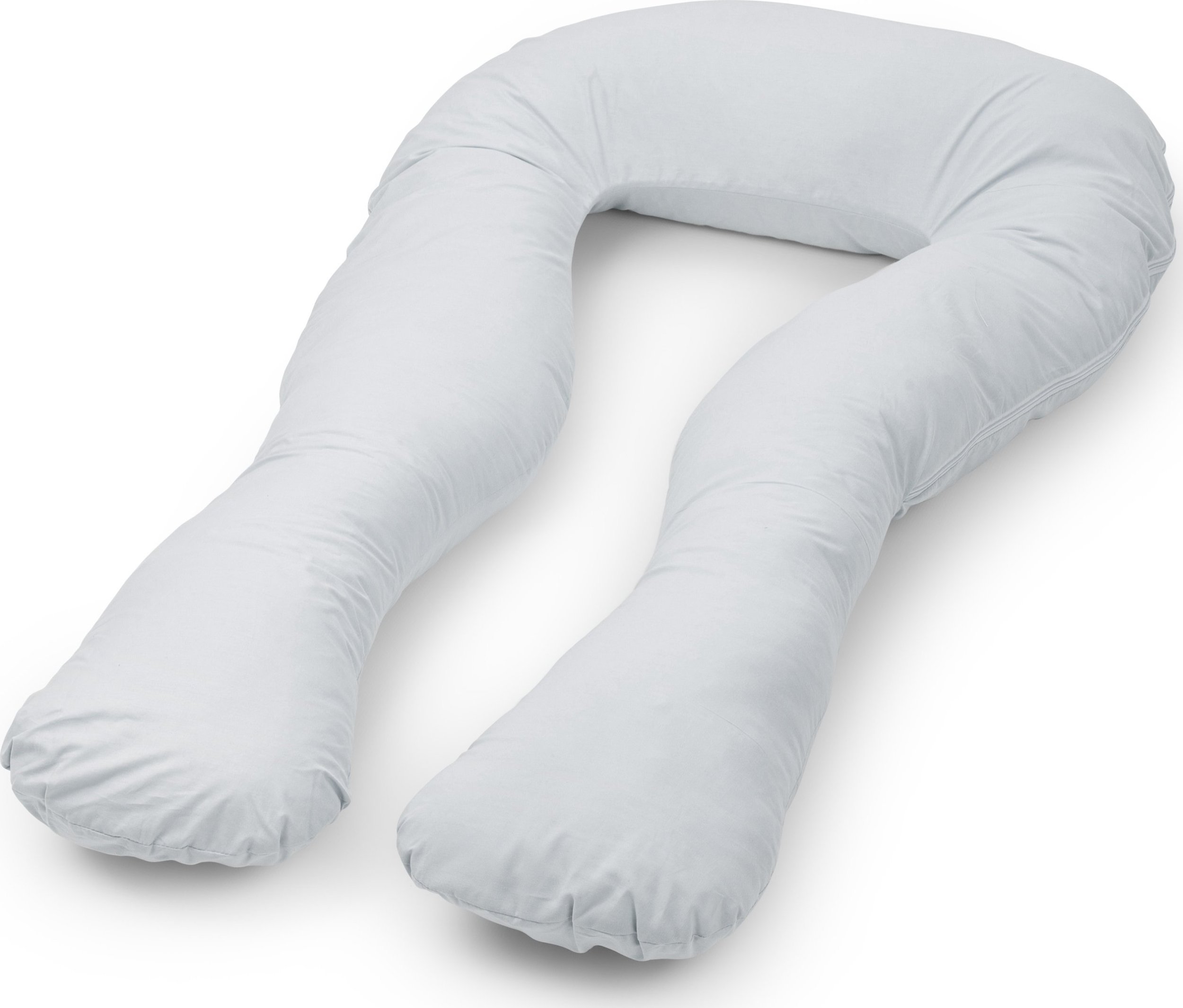 Flumi Poduszka ciążowa do karmienia rogal typu U jasnoszara