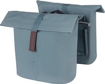 Basil Sakwa miejska podwójna BASIL CITY DOUBLE PANNIER BAG MIK 28-32L, MIK System (ready to go), graphite blue (NEW 2024)