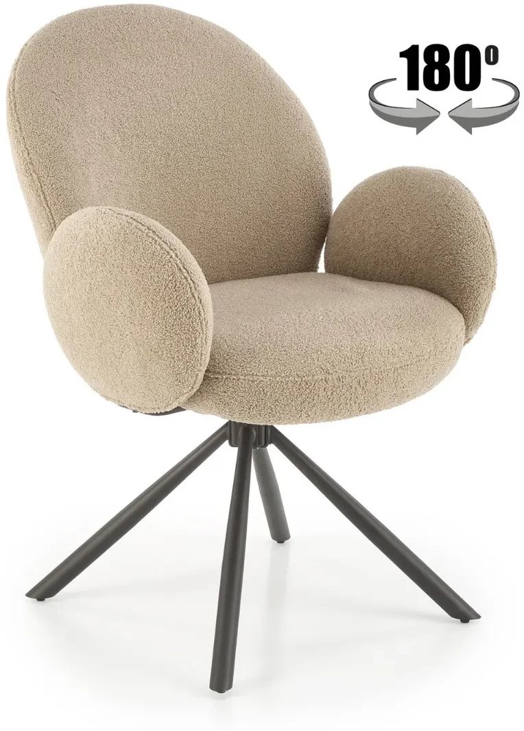 Krzesło tapicerowane K498 cappuccino HALMAR