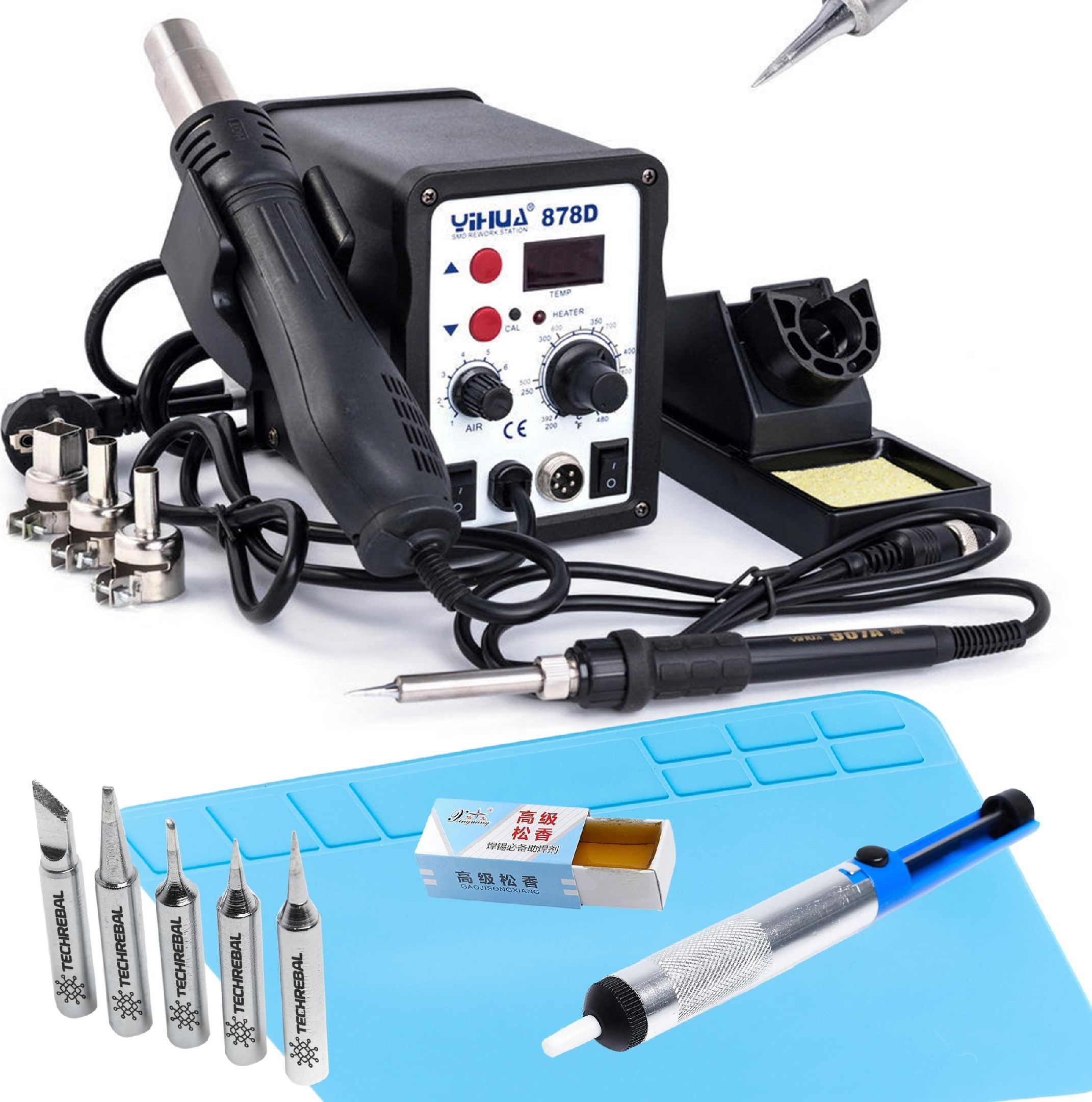 Techrebal Stacja lutownicza Yihua 878D KIT25