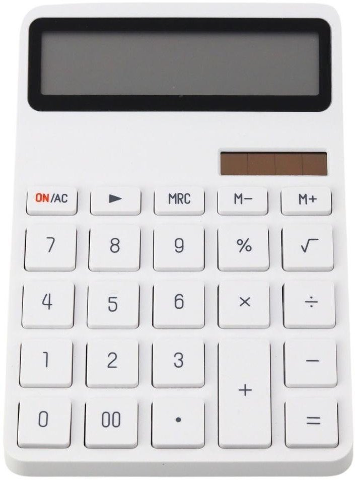 Kalkulator podwójne zasilanie biały
