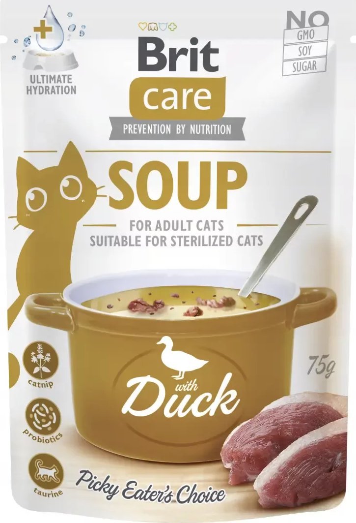 Brit Brit Care Mokra Karma dla Kota Zupa z Kaczką 75g