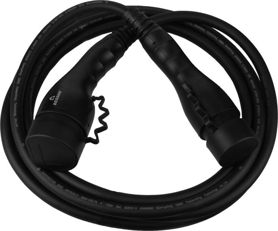 Kabel do ładowania samochodów Degson AC 400V 32A 22kW 5m Typ 2 IP54 (MEAC-T-032A-V1P1-5.0M)