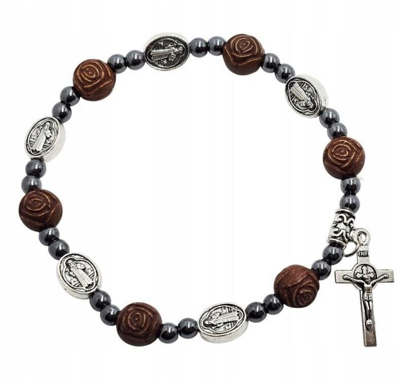 Różaniec Benedykt róża brązowa