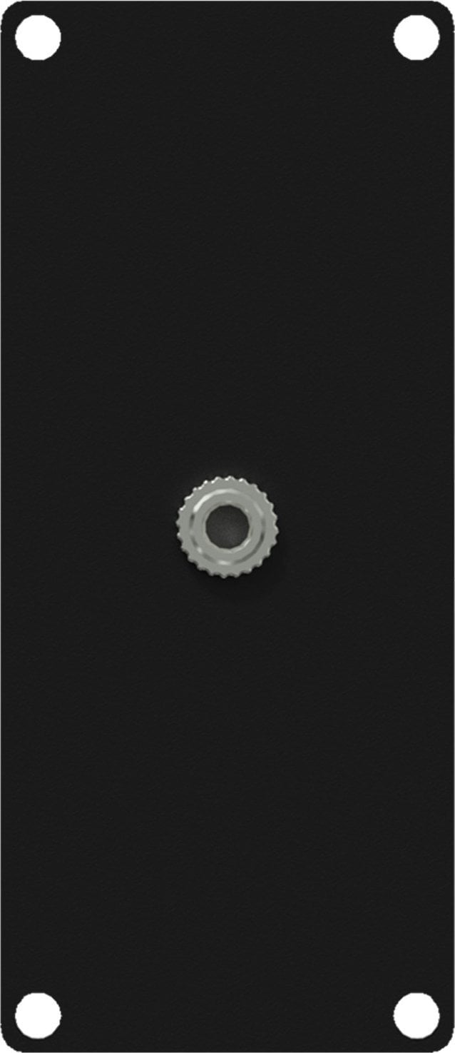 Caymon CAYMON CASY136/B Panel CASY złącze jack 3,5 mm – 3-pinowe złącze skręcane, 1-modułowy, czarny