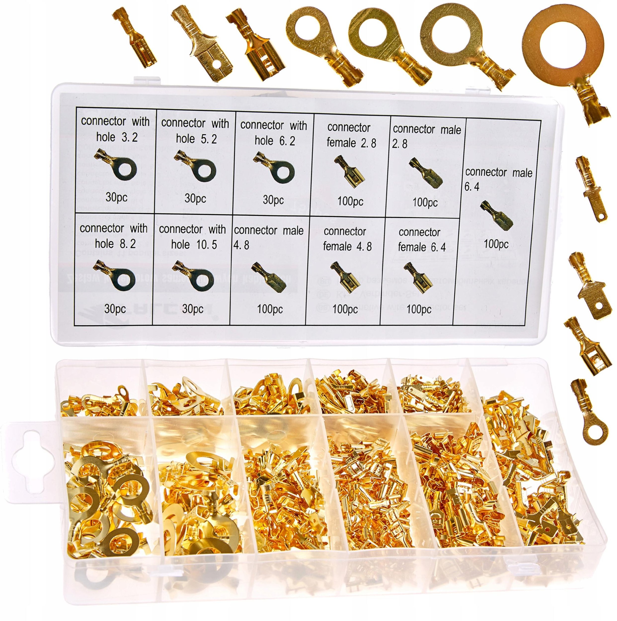 KONEKTORY KABLOWE SAMOCHODOWE ZESTAW KONEKTORÓW 750 MĘSKIE ŻEŃSKIE OKRĄGŁE