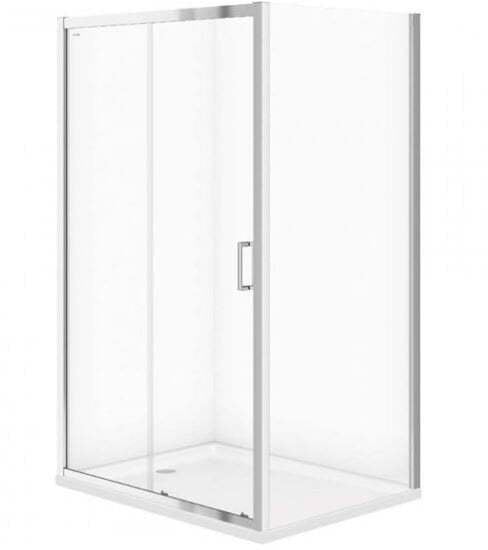 KABINA PRYSZNICOWA PRZESUWNA IVA 120X90X185 SZKŁO TRANSPARENTNE