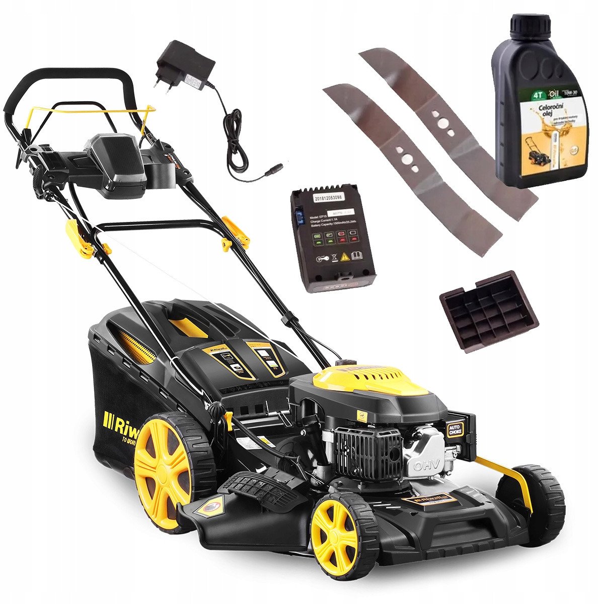 Kosiarka spalinowa Riwall Kosiarka spalinowa 5135e z napędem elektrycznym rozruch mocna PRO