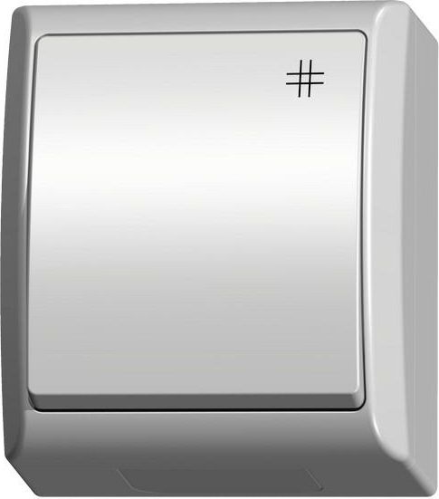 Ospel Łącznik krzyżowy Fala pojedynczy hermetyczny biały (ŁNH-4H/00)