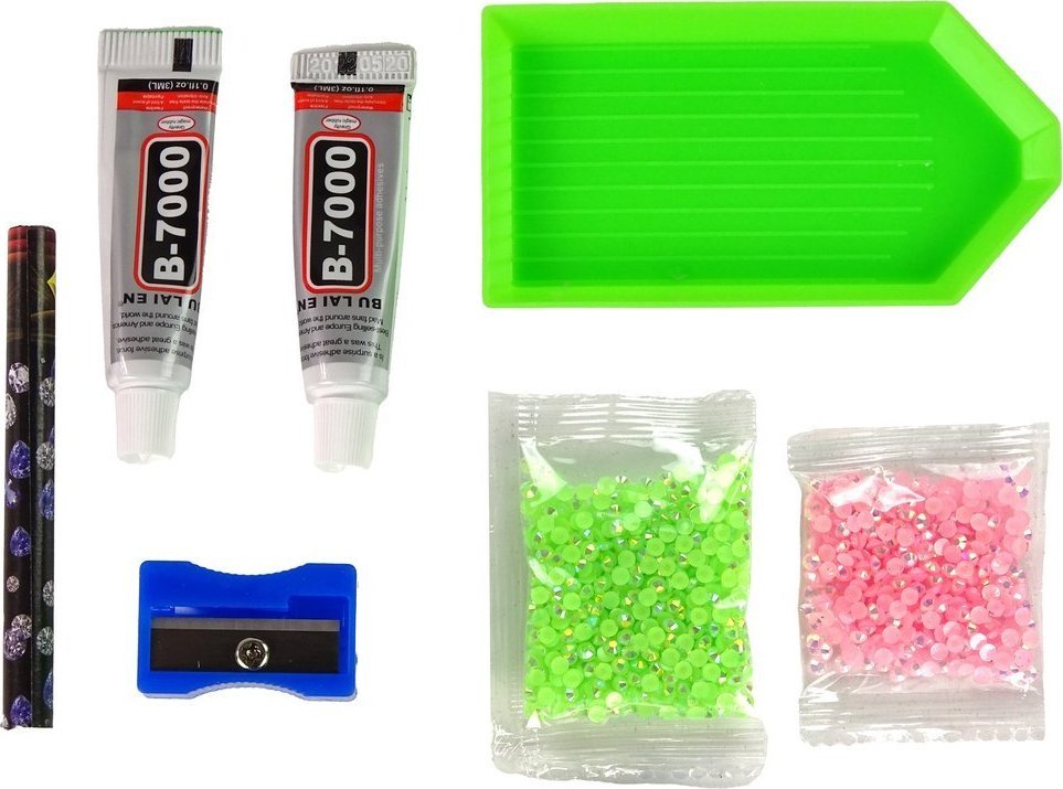 LeanToys Zestaw DIY Diamentowy Renifer DIY Kryształki Brelok 3D Zielony