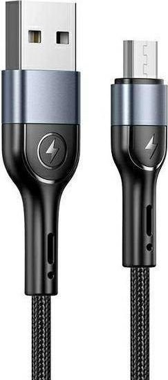 Kabel USB Usams USB-A - microUSB 1 m Czarny (SJ450ZJ01)