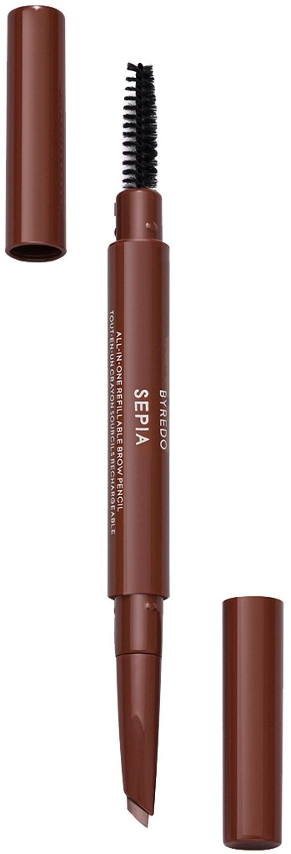 Byredo, All-In-One, Precision, Double-Ended, Eyebrow Cream Pencil & Brush 2-In-1, 02, Sepia, 0.5 g For Women