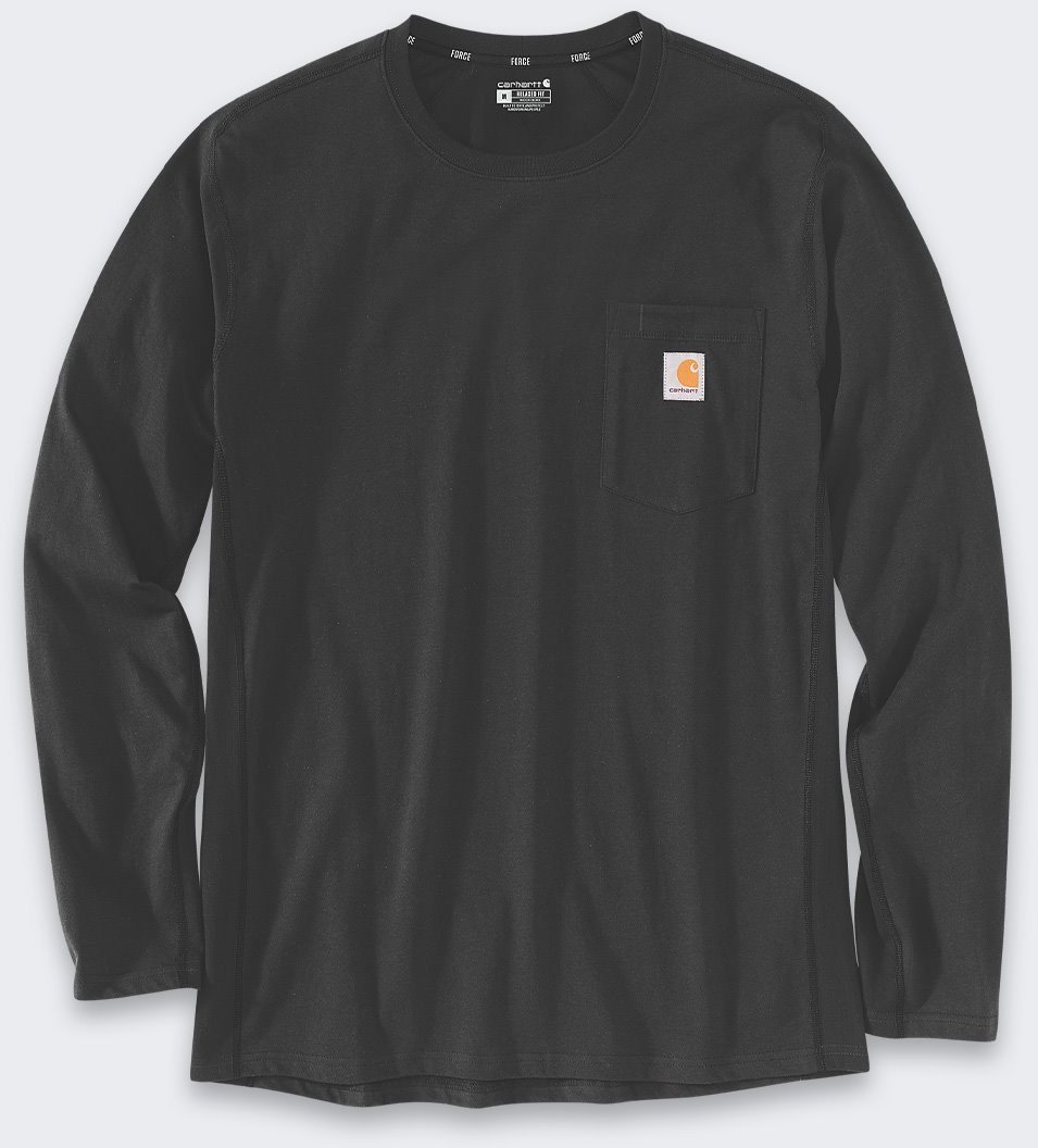 Koszulka Carhartt Force Midweight Pocket Black