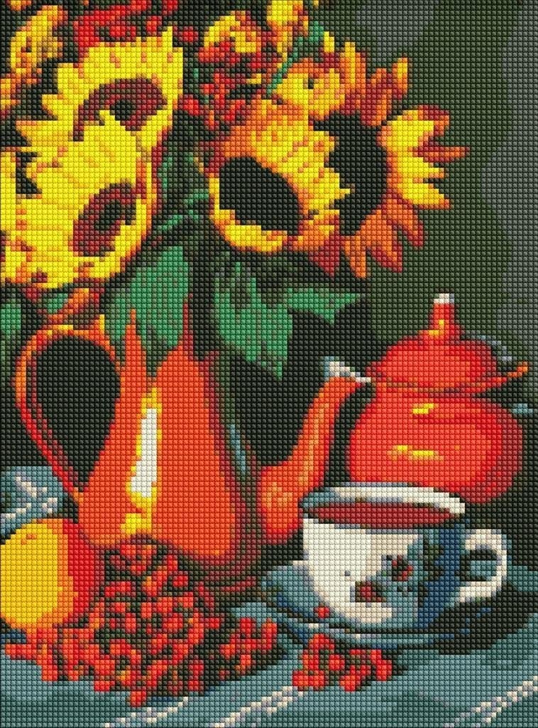 Norimpex Diamentowa mozaika - Podwieczorek w lecie 30x40cm