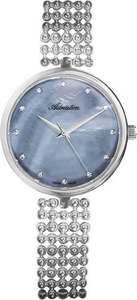 Zegarek Adriatica Zegarek damski Adriatica A3731.514BQ CYRKONIE srebrny