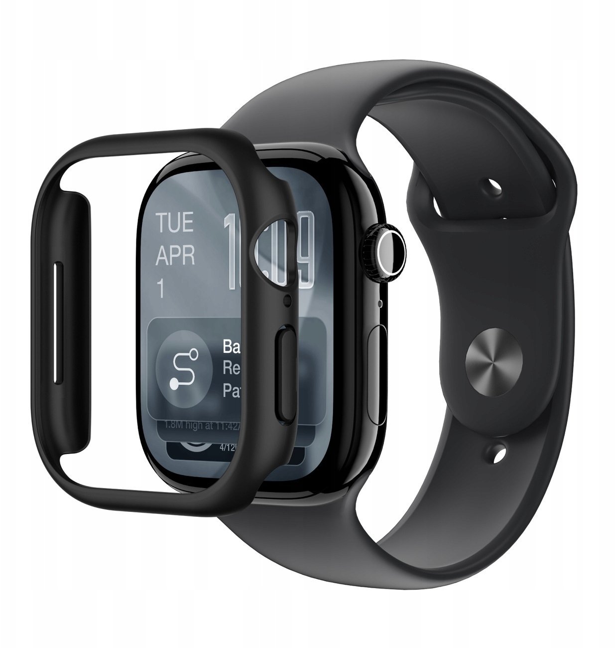 Amazingthing Etui ochronne Minimal na Apple Watch Series 11 42mm - czarne