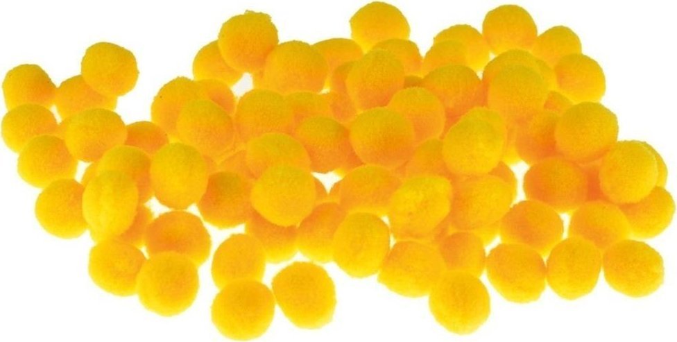BREWIS Pompony żółte 10mm 100szt