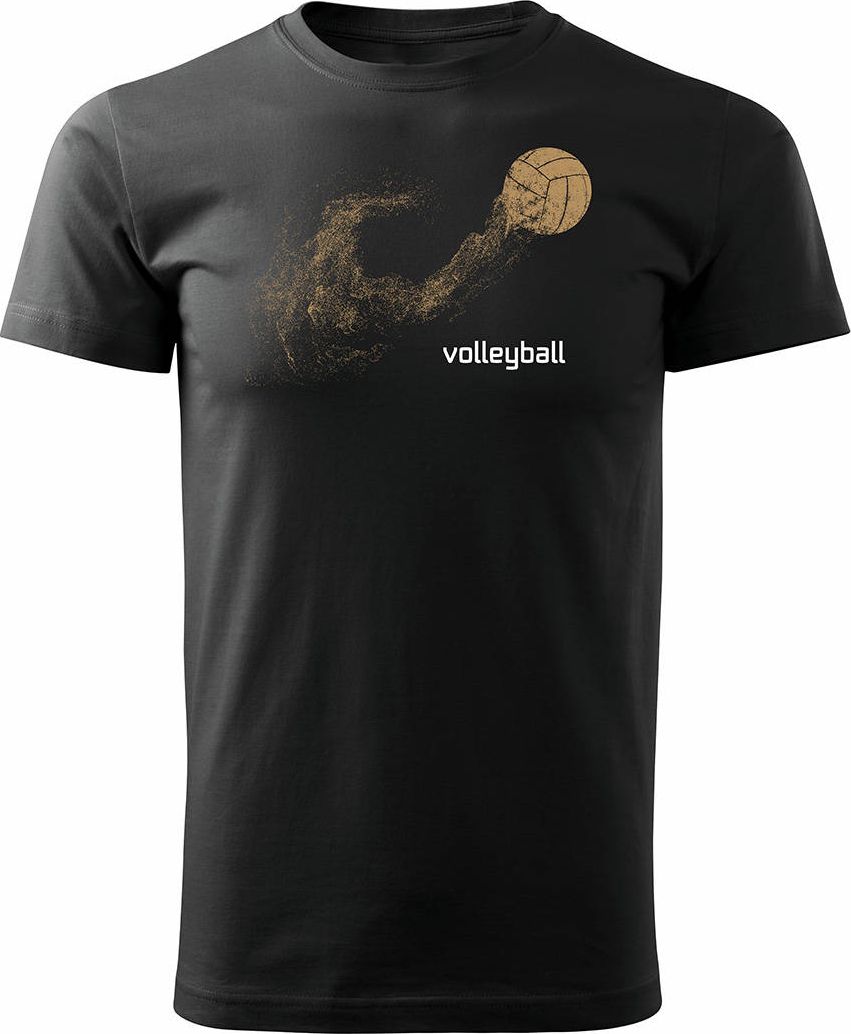 Topslang Koszulka z piłką do siatkówki siatkówka Volleyball męska czarna REGULAR XXL