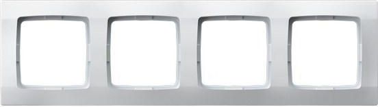 Ospel Ramka Karo 4-krotna biała (R-4S/00)