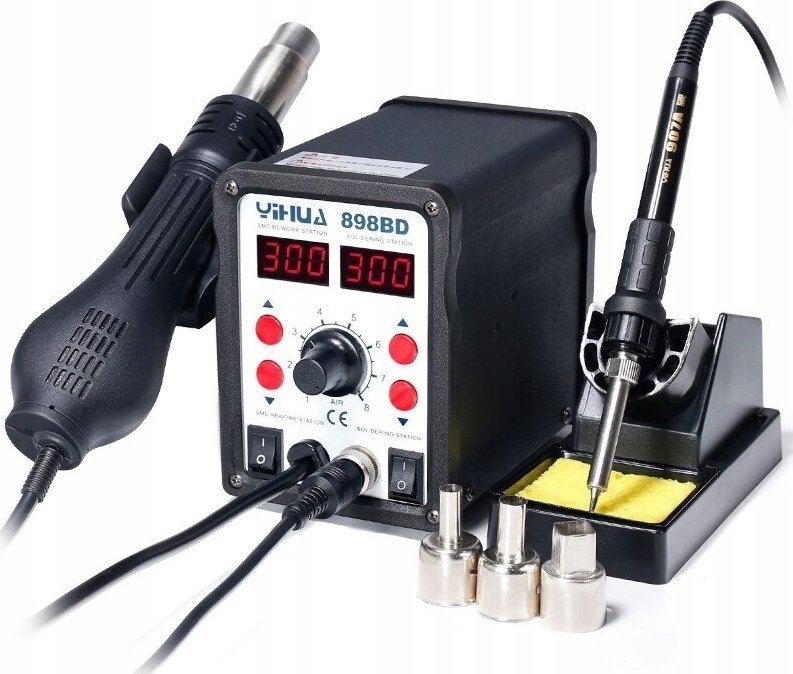 Yihua Litavimo stotelė 2in1 Yihua 898BD su karštu oru 700W