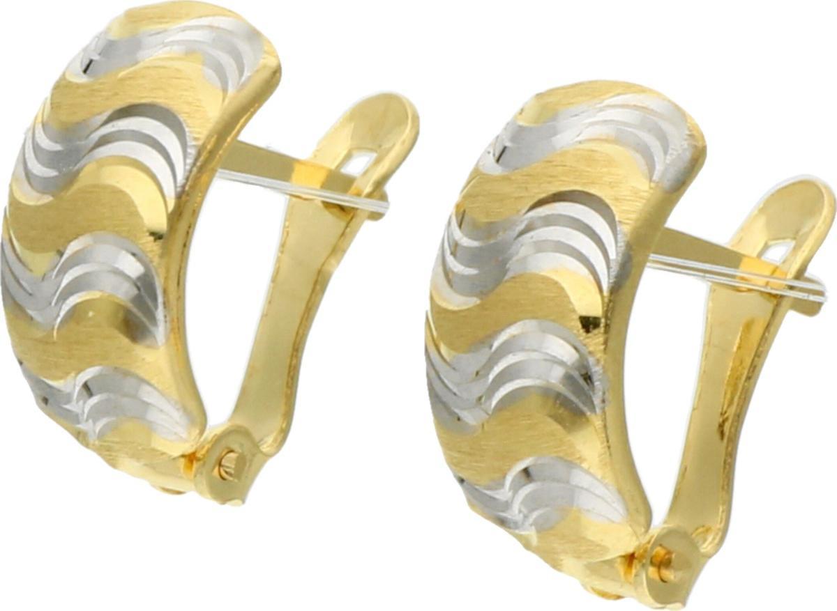 Rosanto Złote kolczyki z rodowaniem na angielskim 585 14k