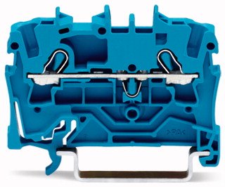 Wago Złączka przelotowa 2-przewodowa do zastosowań Ex e II niebieska 24/32A - 2002-1204