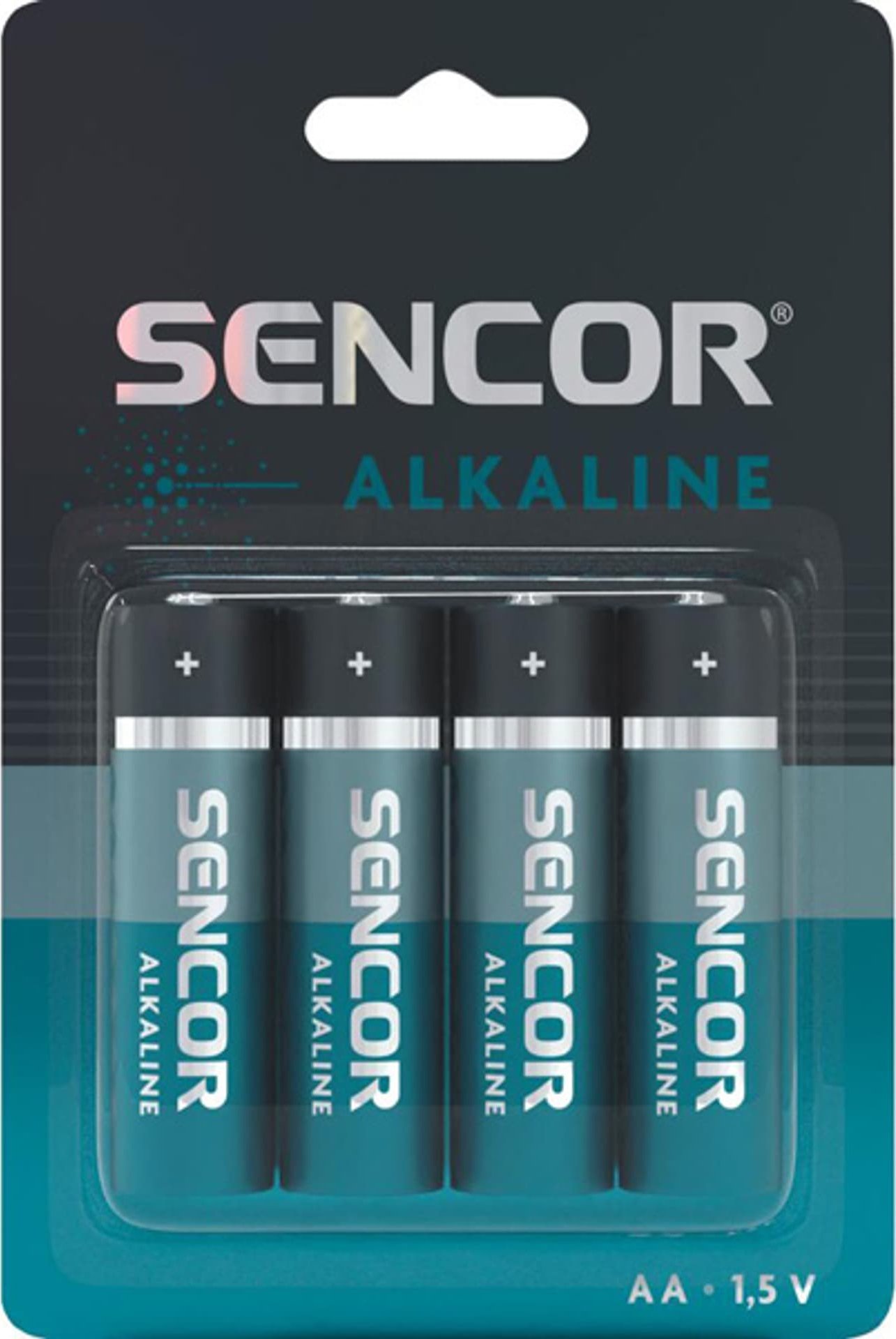 Sencor Bateria alkaliczna, AA (LR6), AA, 1.5V, Sencor, blistr, 4-pack