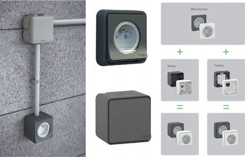 Schneider Electric Mureva Styl Przycisk z podświetleniem antracytowy MUR35028