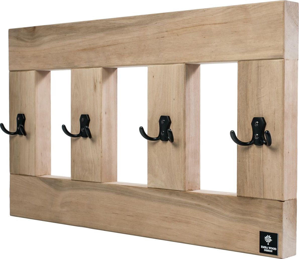 Emra Wood Design Wieszak Drewniany do Przedpokoju Emrawood 50cm