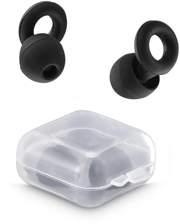 ZATYCZKI DO USZU WIELOKROTNEGO UŻYTKU Z ETUI CZARNE