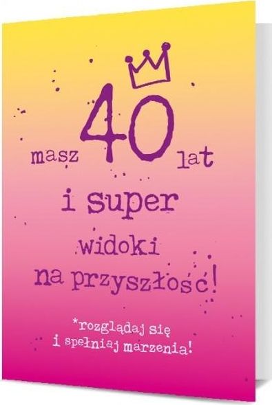 Pan Dragon Karnet Urodziny 40 K. B6-1912