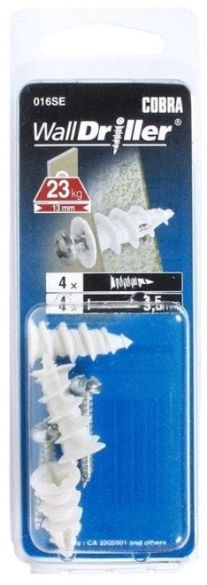 ANCHOR DRYWALL GKP 3.5X22 NAILON 4 PCS