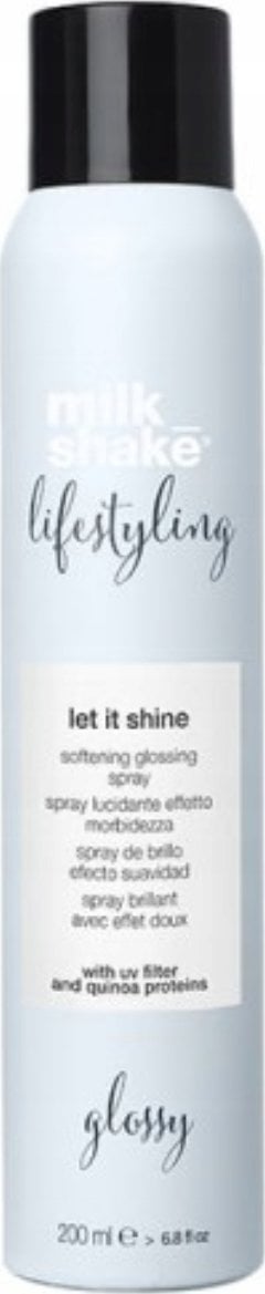 Milk Shake Milk Shake, Lifestyling Let It Shine, Milk Proteins, Hair Spray, For Shine & Softness, 200 ml For Women