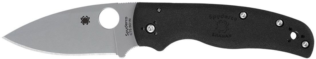 Spyderco SHAMAN FRN BLACK PLAIN C229PBK