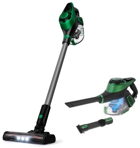 Odkurzacz pionowy przewodowy z elektroszczotką LED | Siła ssania 15 000 Pa | Filtr HEPA 13