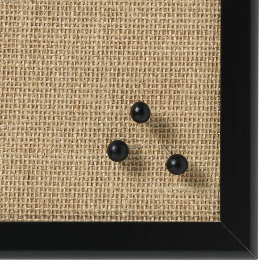 NAGA NORD pins i sortmalet træ til opslagstavler 12 stk. Sort 11x1x8mm (1stk)