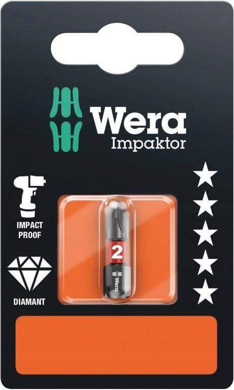 Wera Bit uderzeniowy Impaktor w opakowaniu, PH 2 x 25 mm 05073916001